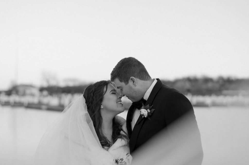 a photo of a couple on their wedding day to help couples build their timeline for booking wedding vendors