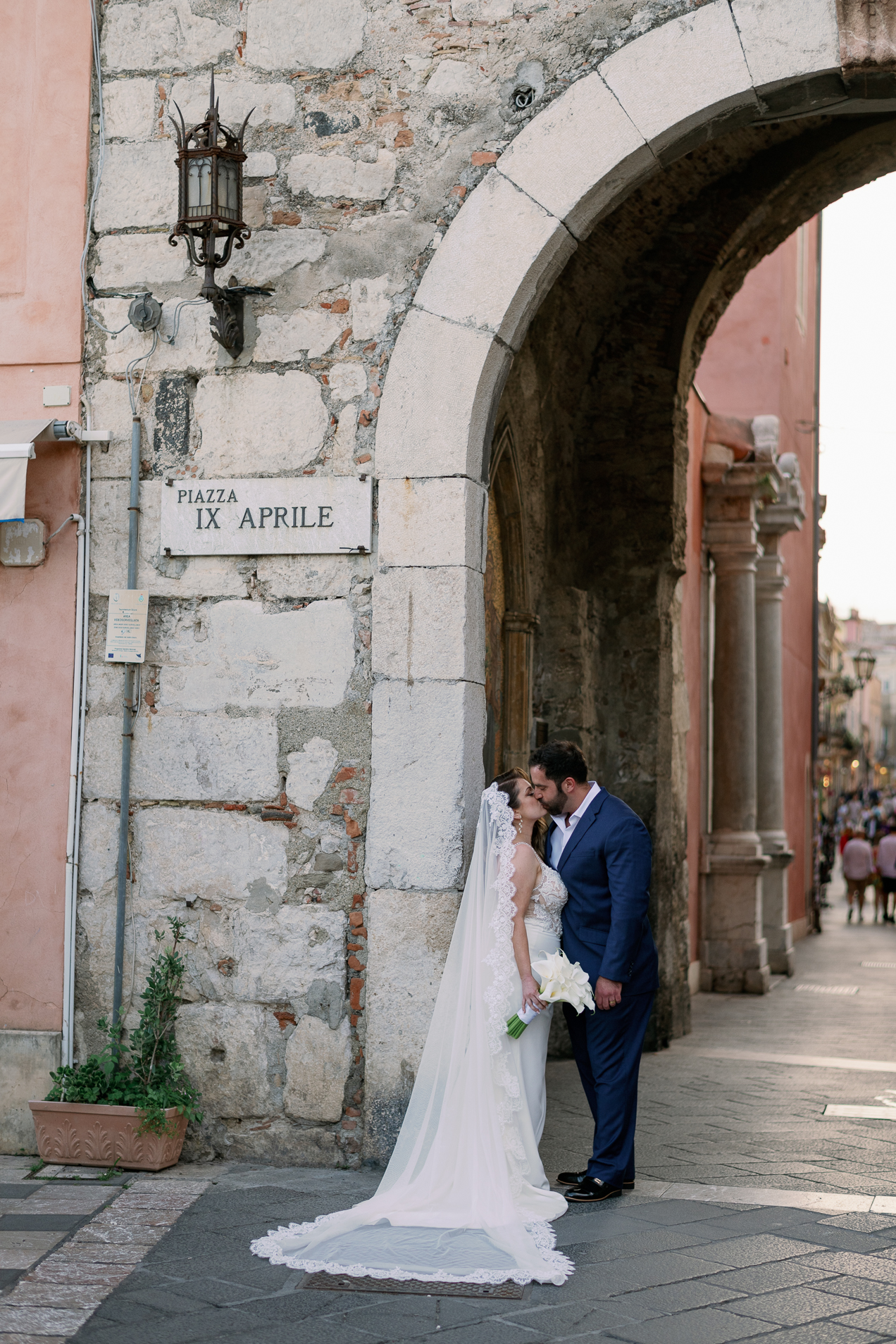 taormina city center wedding photos