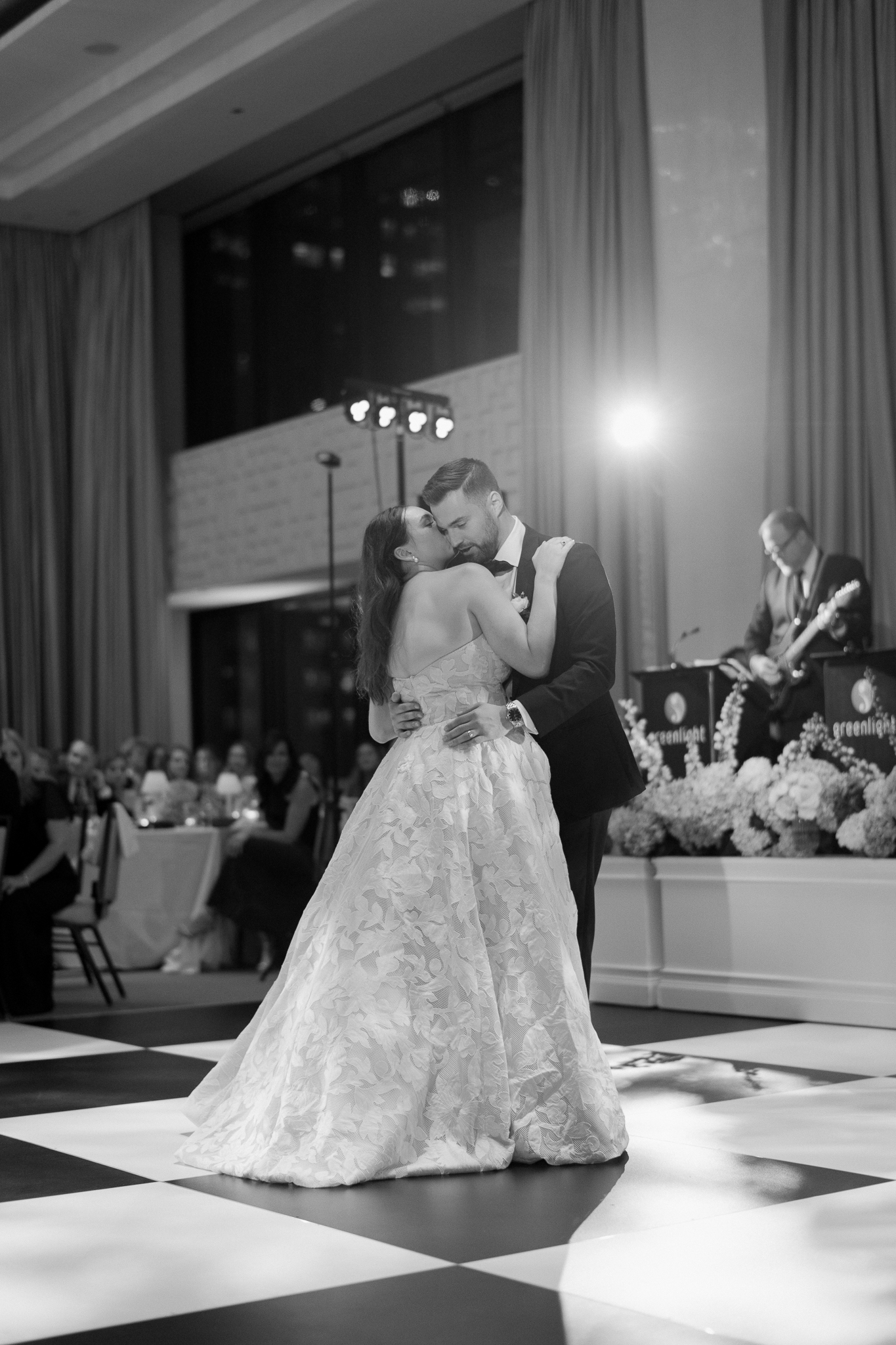 first dance photos in the ballroom at the langham chicago