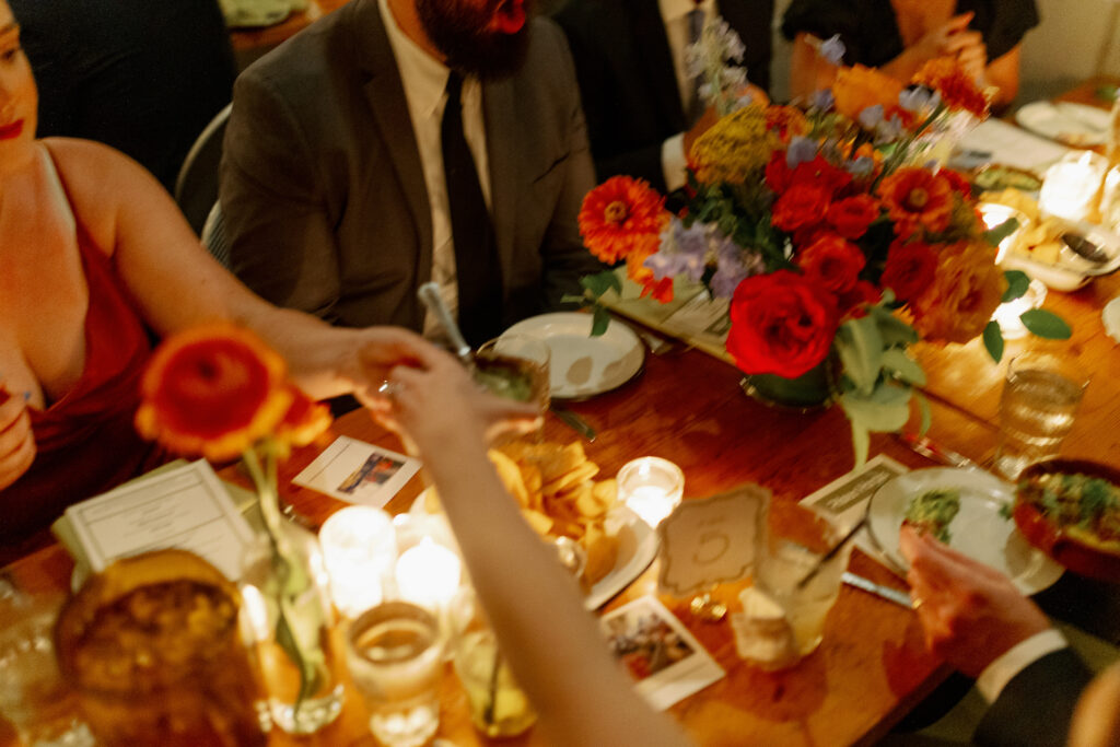 film wedding photography at a wedding reception in chicago, illinois